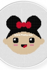 Daily Cross Stitch - Mouse Head Baby