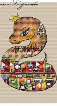 Tantana Stitch - Snake "Preparing for Winter" by Tatyana Andriyanova
