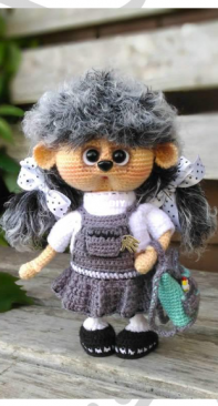 Tori Yarovikova Toys - Torisa - School girl Hedgehog - Russian