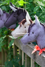 Felt Stick Horse - Lia Griffith