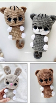 Magnolia Toys - Mariya Shturnikova - Мария Штурникова - Cats Bunny and Bear - Котики Зайка и Мишка - Russian