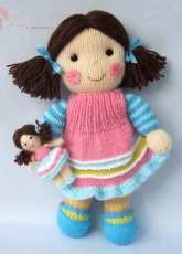 Toyshelf-Maisie and her little Doll by Elizabeth Phillips