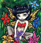 HAED HAEJGB8512 Fishnets and Flowers by Jasmine Becket Griffith