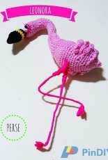Perse Amigurumi- Raquel Rivaldi- Leonora Pink Flamingo- Spanish- Free