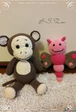Monkey and butterfly