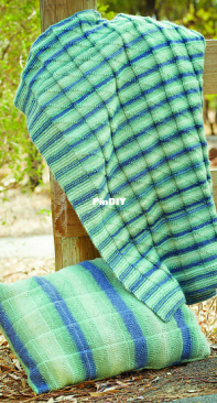 PT 8335 Throw & Cushion by Bendigo Woollen Mills - Free