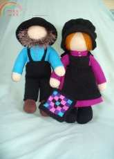 Amish Dolls Samuel and Sarah - Debi Birkin - Debi Birkin Designs