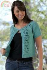 Cascade Yarns-Top-Down Summer Lace Cardigan Shrug by Vera Sanon-Free