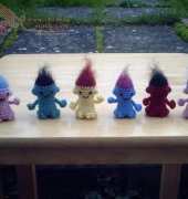 Mini Fuzzy-haired Troll amigurumi by Lucy Collin - Free