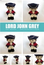 Crochelandia - Rose Nogueira - Toy Art Lord John Grey - Portuguese