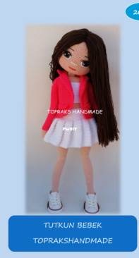 Topraks Handmade - Mürrüvet Toprak - Tutkun Doll - Tutkun Bebek - Turkish