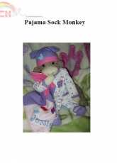 Cutest Creations-LaliDolls-Pajama Sock Monkey-Free Pattern