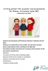 Sweater and sweatpants for Disney Animators Dolls 16"inch by  CSKraft