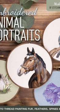 Embroidered Animal Portraits - Michelle Staub - 2024