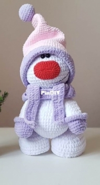 Crochet Wonders Design - Olga Kurchenko - Snowman - Russian