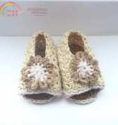 Keen 2 Crochet - Neopolitan baby peeptoe sandals