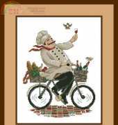 Needle Treasures 04715 Bicycling Chef