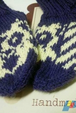 Childrens Elmeri the Owl Socks by Milla H.-Eng.,Finnish-Free