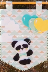 Bruna Menck - Panda Streamer / Flâmula Panda Felt Pattern - Portuguese - Free