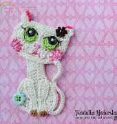 Magic with Hook and Needles - Vendula Maderska - Cat Applique