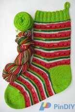 Watermelon Christmas Stocking by Abigail Grasso-Free