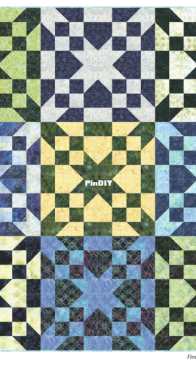 Timeless Treasures - Broome Street Patterns - Tonga Jewel: Jade - Energy Field designed by Osie Lebowitz - 72½" x 72½"