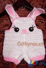 Cathyren Designs - Baby Bunny Overall Shorties