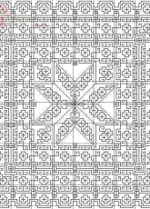 Blackwork Garden Maze
