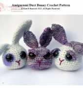 Patchwork Moose - Kate E Hancock - Amigurumi dust bunny