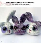 Patchwork Moose - Kate E Hancock - Amigurumi dust bunny