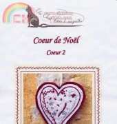 Un chat dans laiguille Ref.607 Coeur de Noel Coeur 2