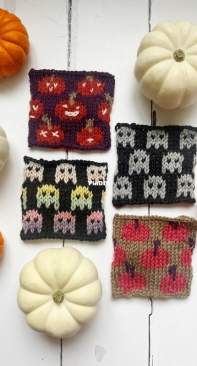 October knit blocks by Annah Homebird-Free