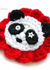 Ira Rott - Panda Bear Flower Applique