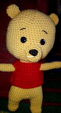 Winnie Pooh with his Red t-shirt