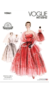 Vogue Sewing Pattern V2061 Misses’ Dress B5 (Size 8-16)