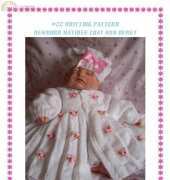 angies angels 22 new born matinee coat and beret