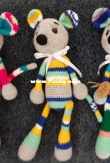 Mouses from pieces of yarn