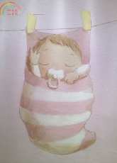 Baby in the Stocking by Anna Anyutochka