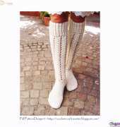Sophie and Me- Ingunn Santini- Aran Cabled Long Socks
