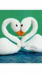 Knitted Swan Dolls in Love by Debbie Harrold from All You Knit is Love - Free