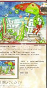 Dimensions 70-08948 - Christmas Beach Chairs