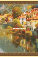 Dina Cross Stitch - City by The Water - Free