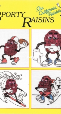 Just Cross Stitch - California Raisins Leaflet 2  Sporty Raisins