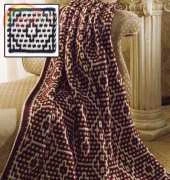 Mosaic Pottery Afghan by Margret Willson