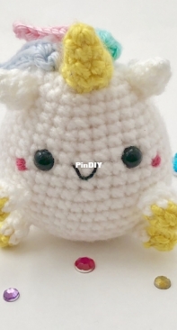 Choco Apple Shop - Nina Shimizu - Pudgy Unicorn Amigurumi - Free