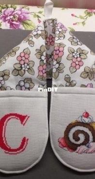 Double oven glove/Guanto forno doppio