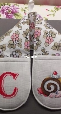 Double oven glove/Guanto forno doppio