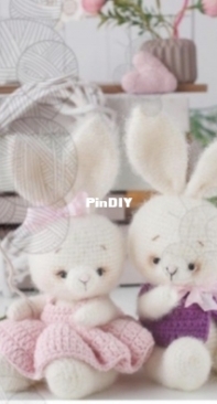 IrinCrochet - Toys by Ira - Irina Koptsova - The Bunny Marshmallow - O Coelhinho Marshmallow - Portuguese - Translated