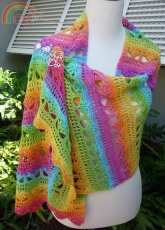MyDailyFiber.com - Michelle B. - Cascading Stylish Shawl