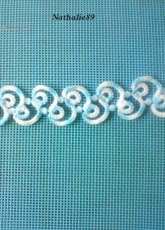 bracelet en frivolité